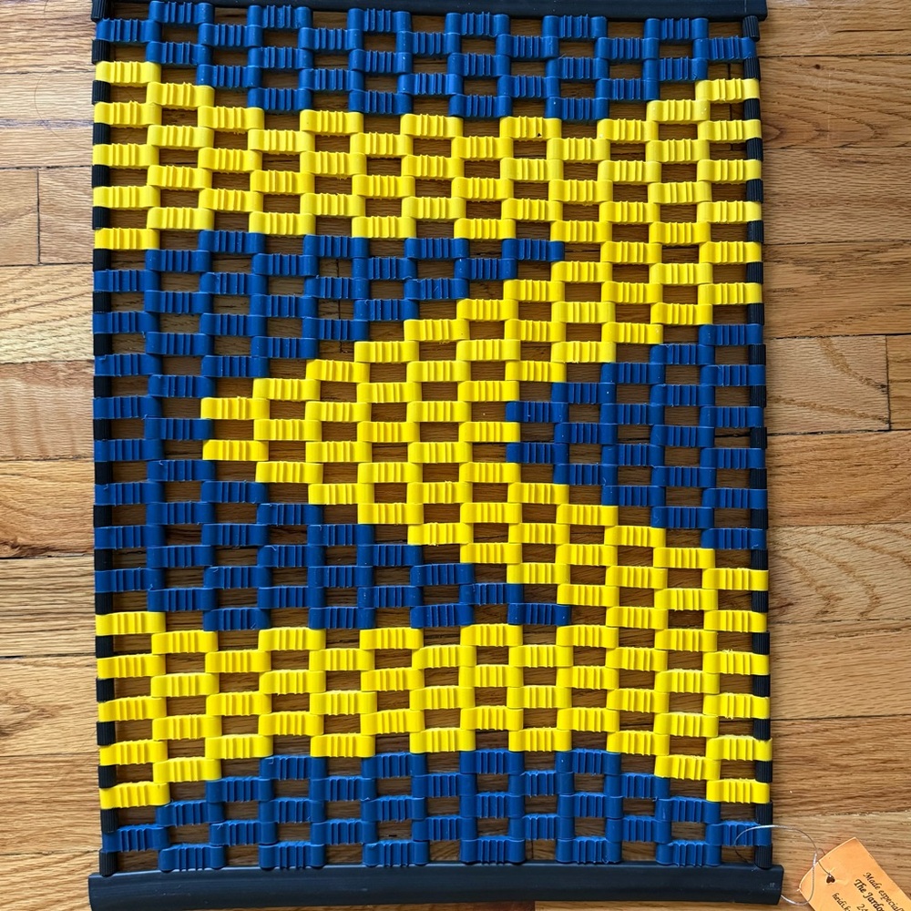 Vintage University of Michigan Woven Home floor Mat